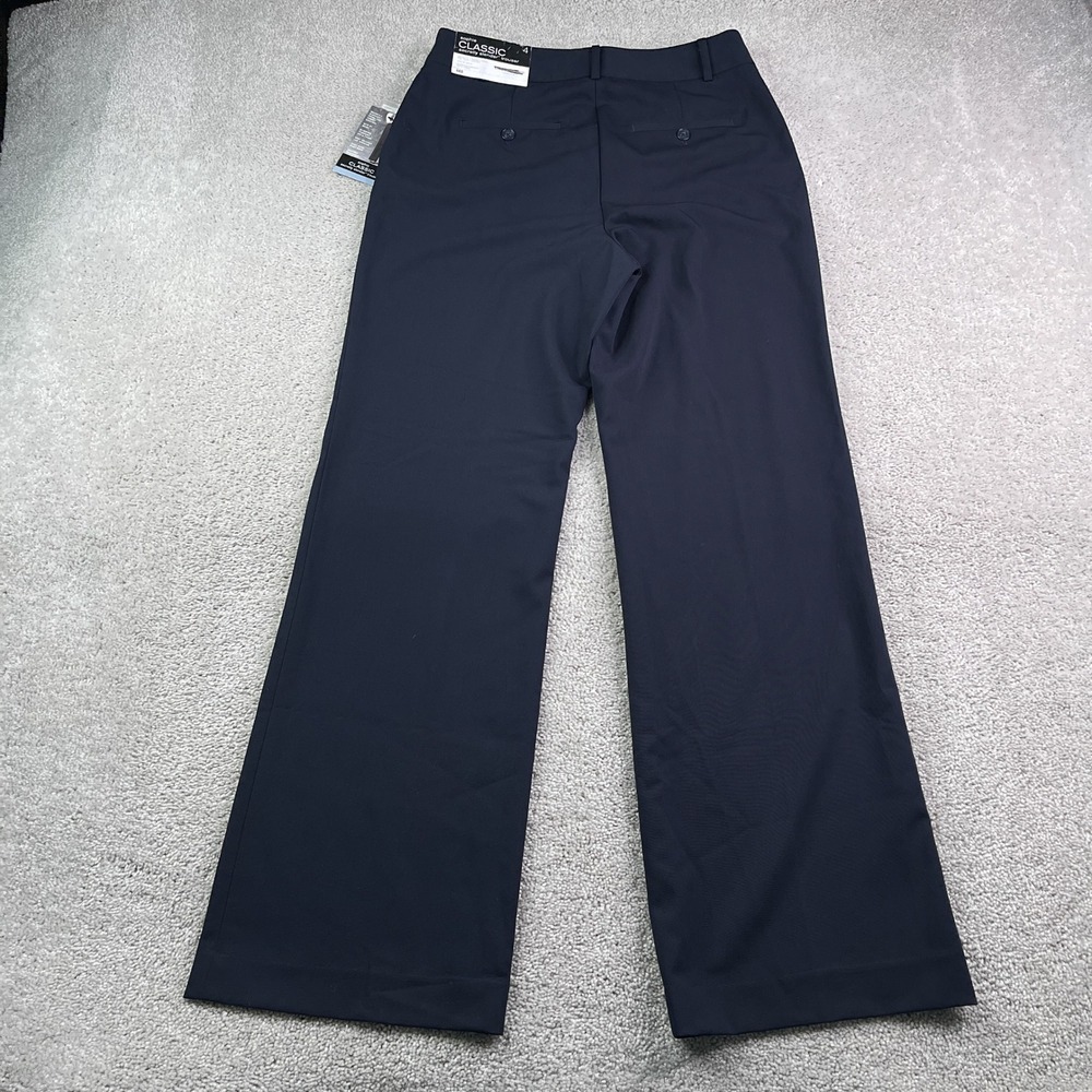 NEW Liz Claiborne‎ Pants Womens 4 Blue Sophie Classic Slender Career Trousers